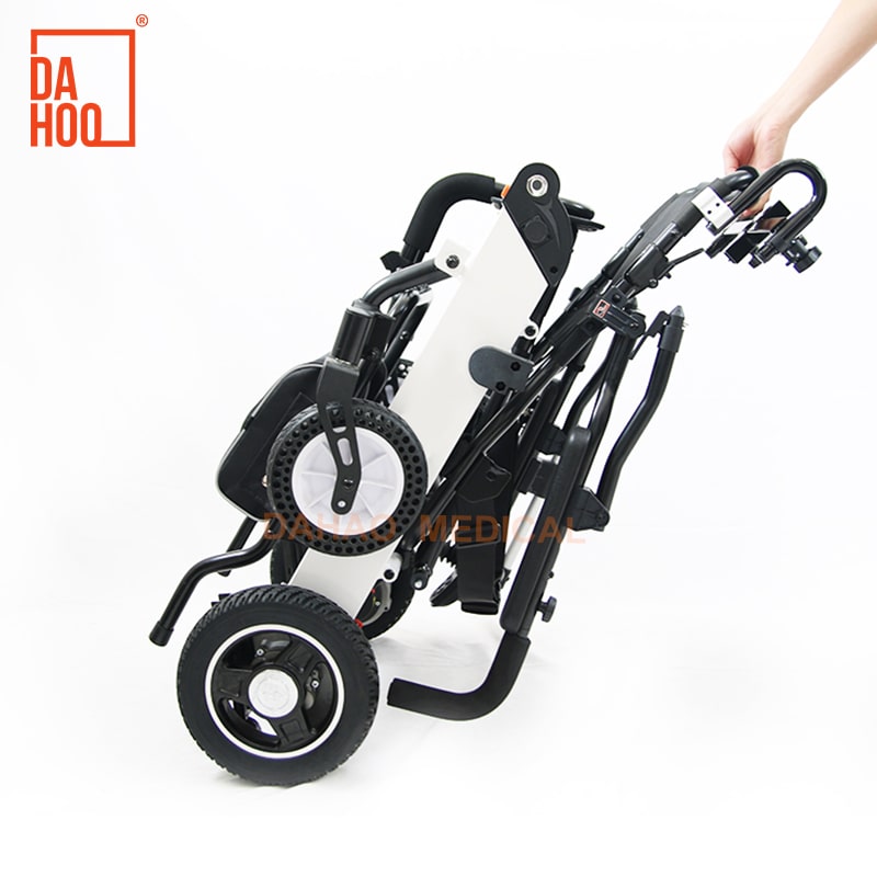 High-Strength Lightweight Folding Electric Wheelchair with Brush Motor