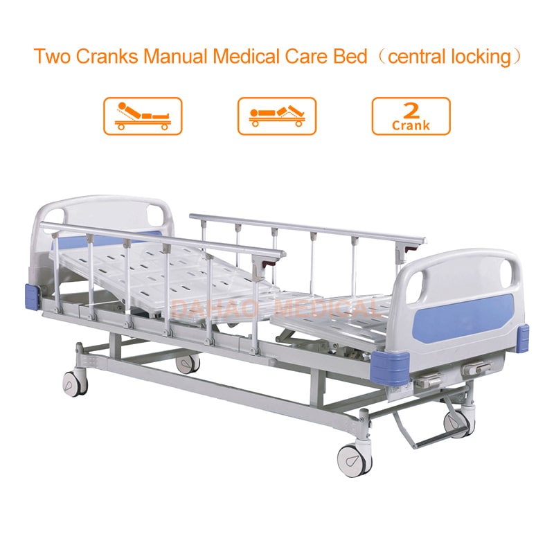 Economical Two Cranks Manual Medical Bed