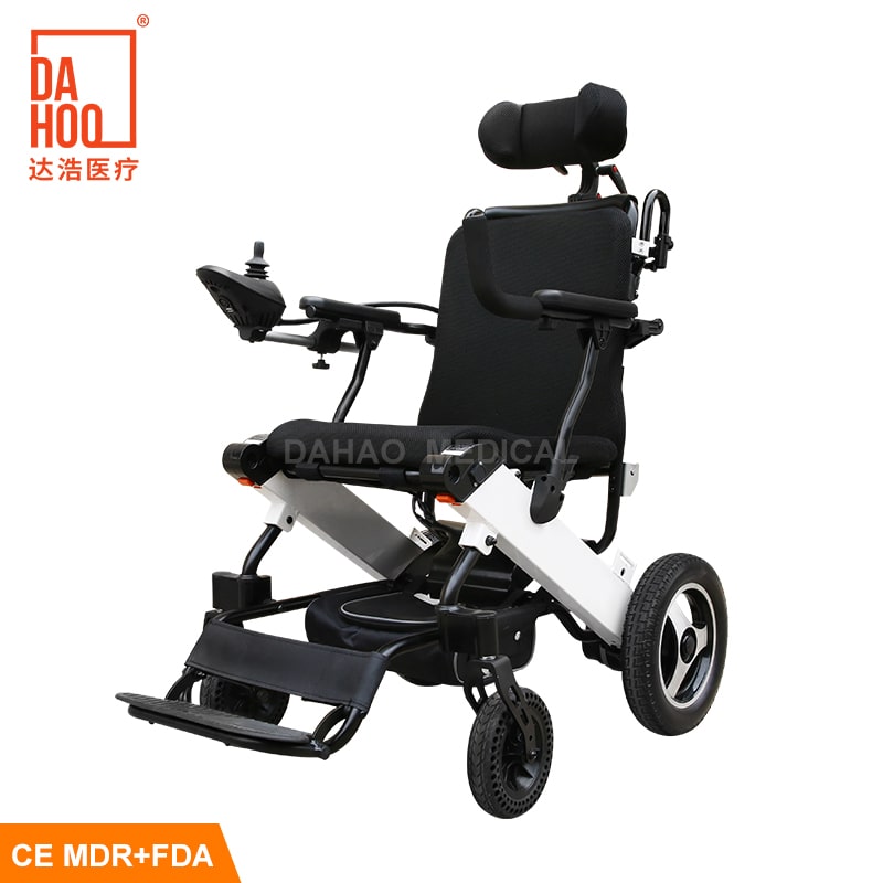 High-Strength Lightweight Folding Electric Wheelchair with Brush Motor