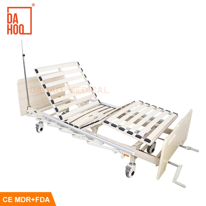 Two Cranks Manual Medical Home Care Bed
