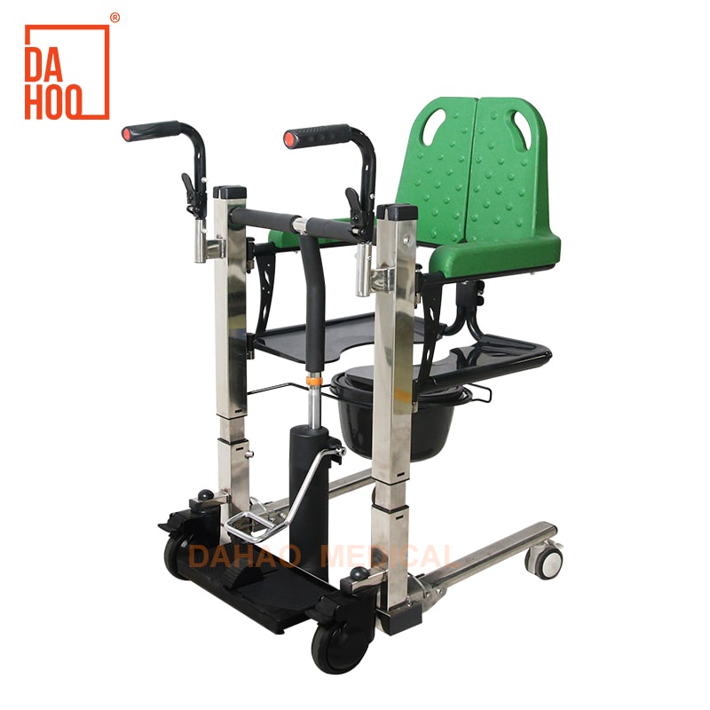 Stainless Steel Hydraulic Transfer Chair for Elderly