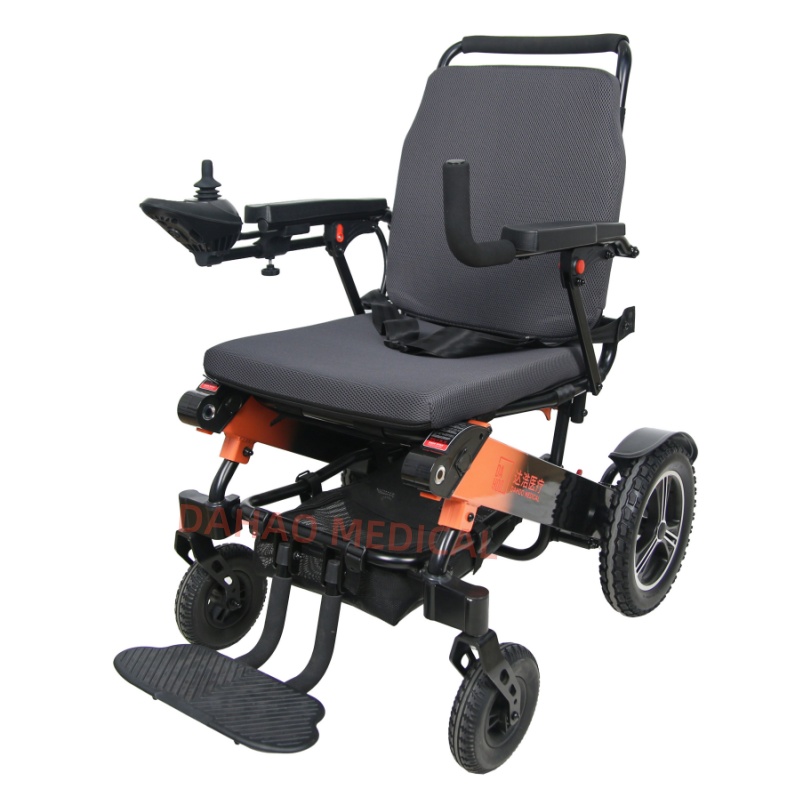 High-strength aluminum alloy foldable electric wheelchair
