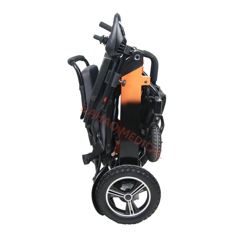 High-strength aluminum alloy foldable electric wheelchair