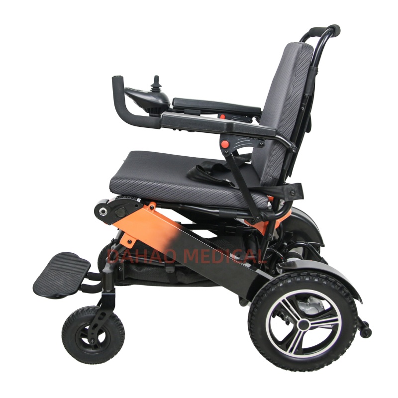 High-strength aluminum alloy foldable electric wheelchair