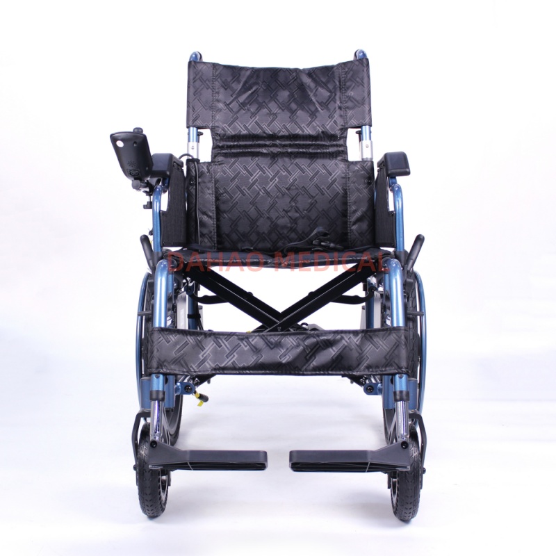 Aluminum Frame Folding Dual-purpose Manual and Electric Wheelchair