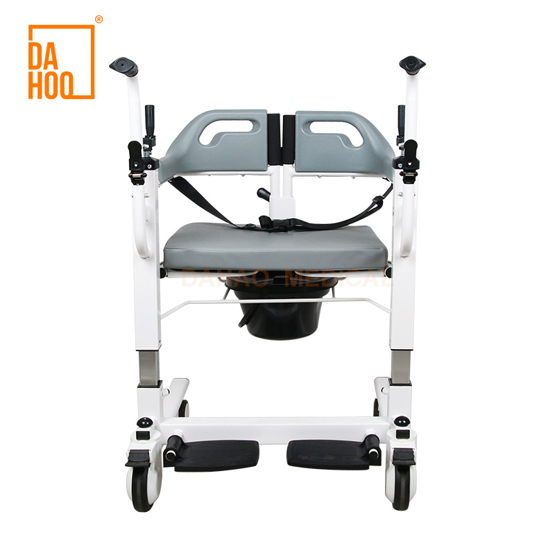Extra Wide Patient Lift Transfer Chair with Commode